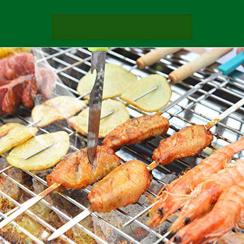 Portable Charcoal Grill, Stainless Steel Barbecue Outdoor Mini Barbecue Grill Household Charcoal Skewers Tool Small Outdoor Full Stove Char Griller (Color : STYLE7, Size : A)