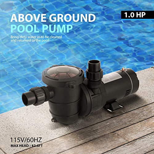 VIVOHOME Professional Automatic Pool Vacuum Cleaner with 1.0 HP Swimming Pool PUM