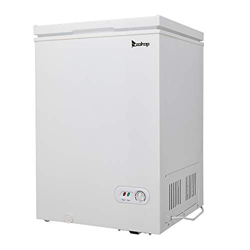 ZOKOP BD-100 AC115V/60Hz 100L/3.5CU.FT Single Door Horizontal Freezer White