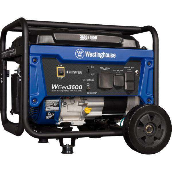 Westinghouse WGen3600 3600W/4650W Gas Portable Generator New