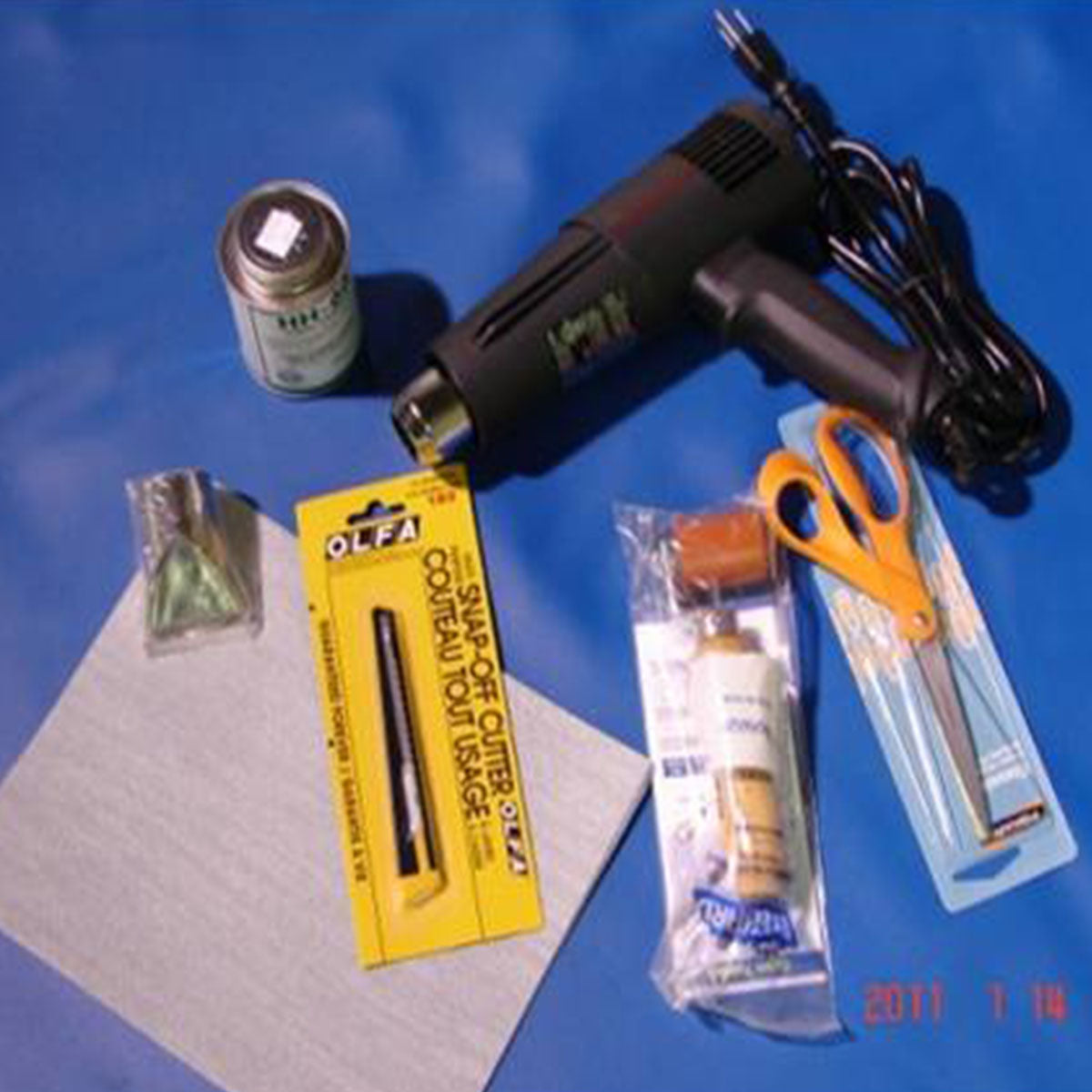 Justrite Modified PVC Coated Fabric Repair Kit with Heat Gun