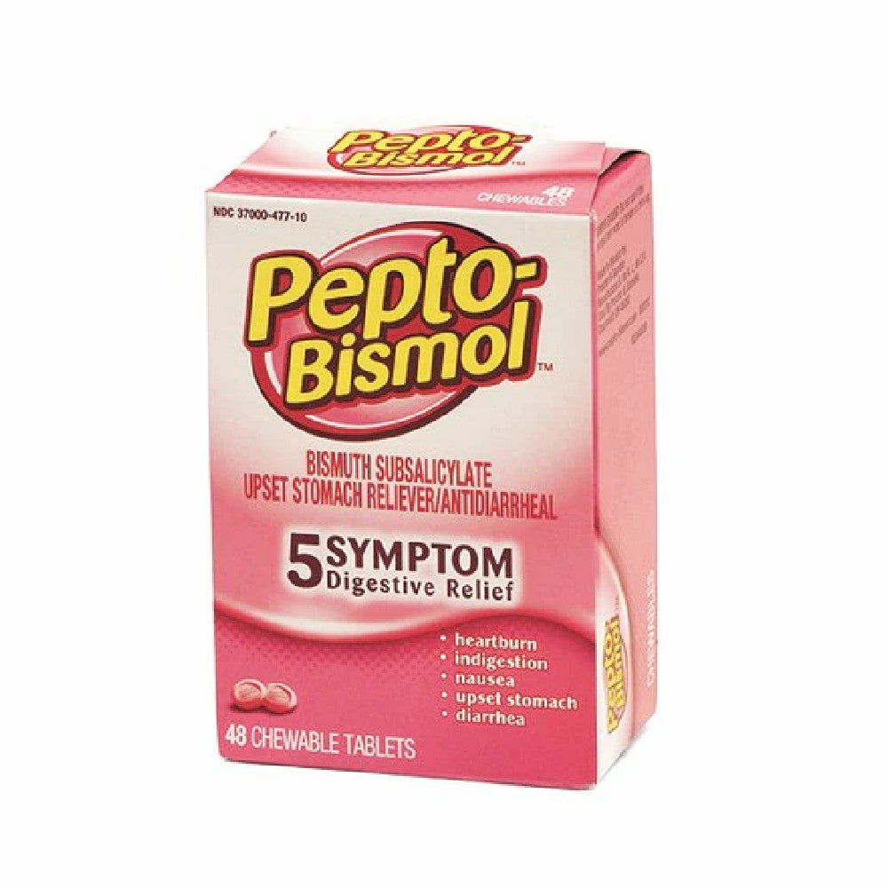 Medique Pepto Bismol Tablets - (48/box - Boxes 72)