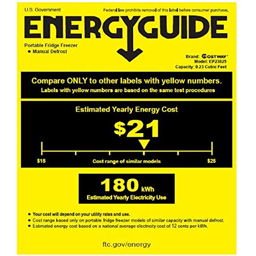 COSTWAY Car Travel Freezer, 84 Quart Portable 2-door Compressor Freezer -0.4°F to 50°F, Electric Powered Cooler Mini Fridge For Car and Home, Camping, Truck Party (84 Quart)