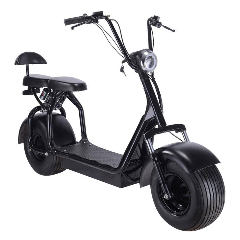 MotoTec Knockout 60v 1000w Black Electric Scooter