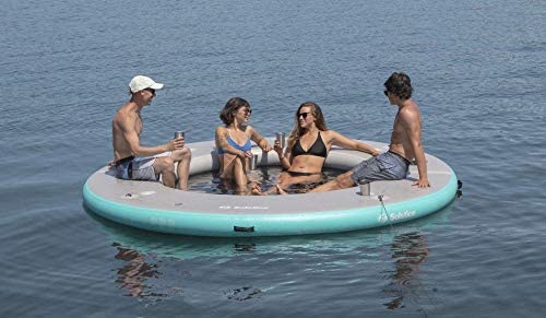 Swimline Solstice 38100 10 x 10 ft. Circular Floating Lounge Dock New