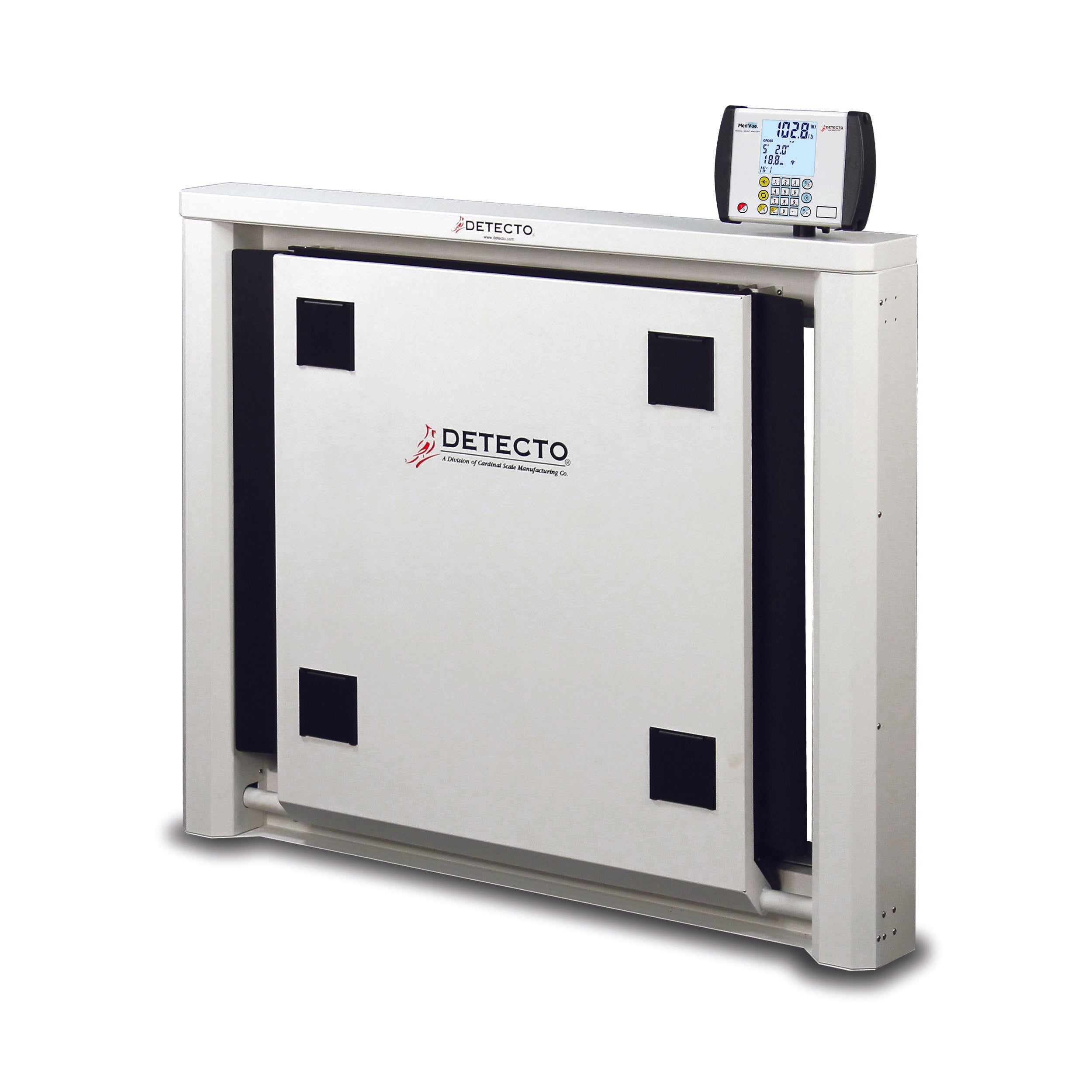 Detecto 7550 Wall-Mount Fold-Up Wheelchair Scale