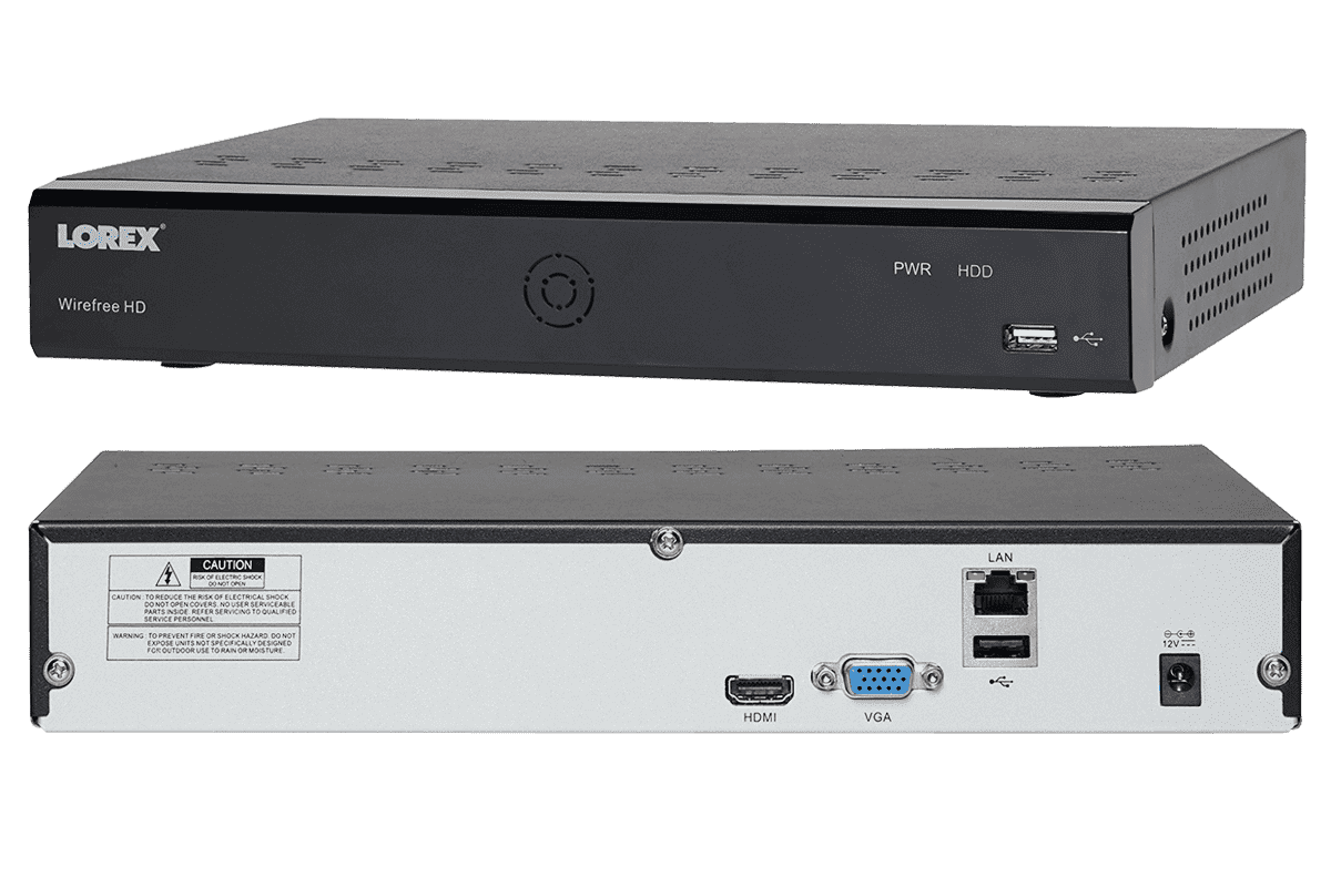 Lorex LWF2080B-64 Wire Free Battery Two-Way Audio 4 Camera 6 Channel Indoor/Outdoor Security Surveillance System Open Box