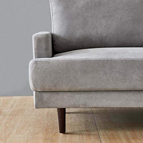 Familymill L-Shaped Convertible Sectional Sofa Couch, Comfortable & Elegant 104'' x 55.8'' x 33'' Gray