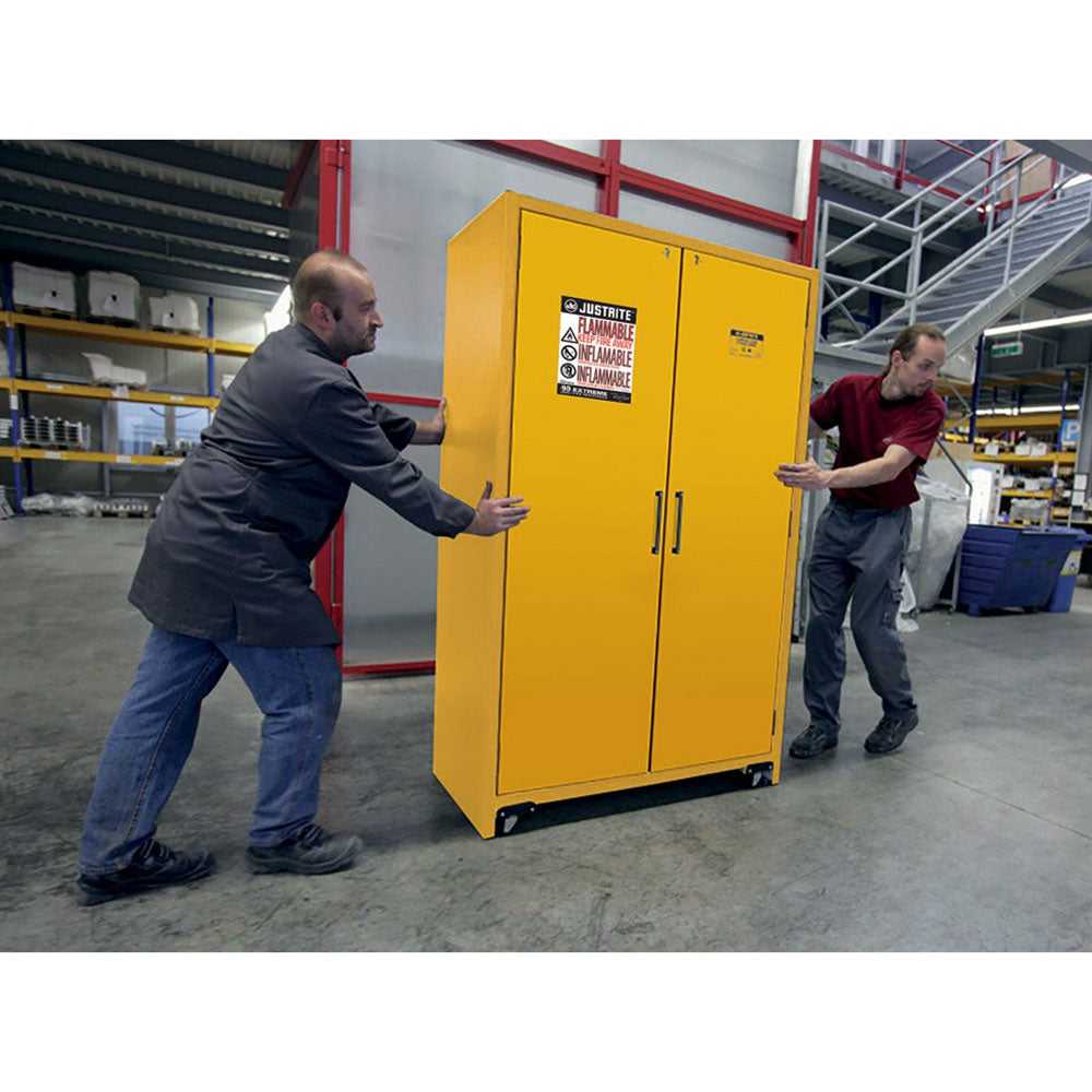 Justrite Cabinet Mover for Relocating EN Safety Cabinets, Set of 2, Fits 30- and 45 Gallon Models