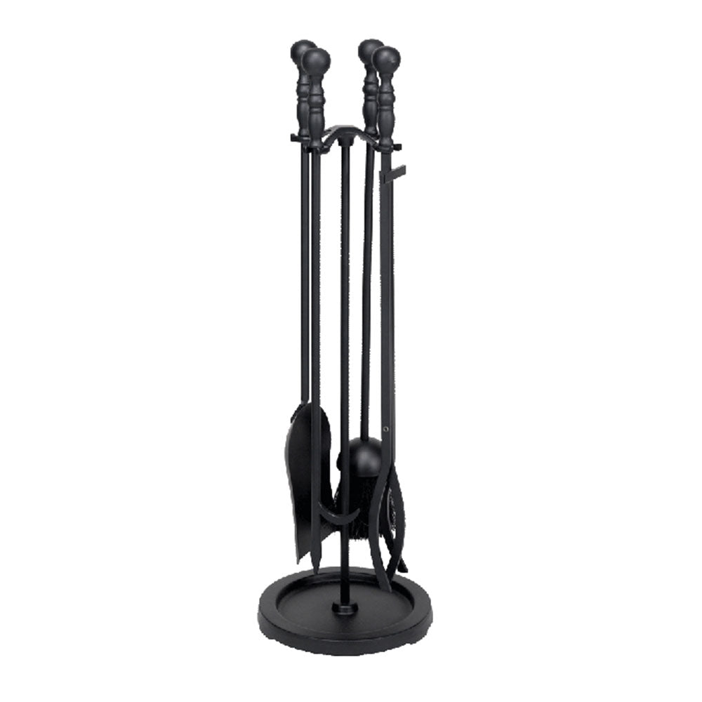 Dagan 5-Piece Fireplace Black Tool Set