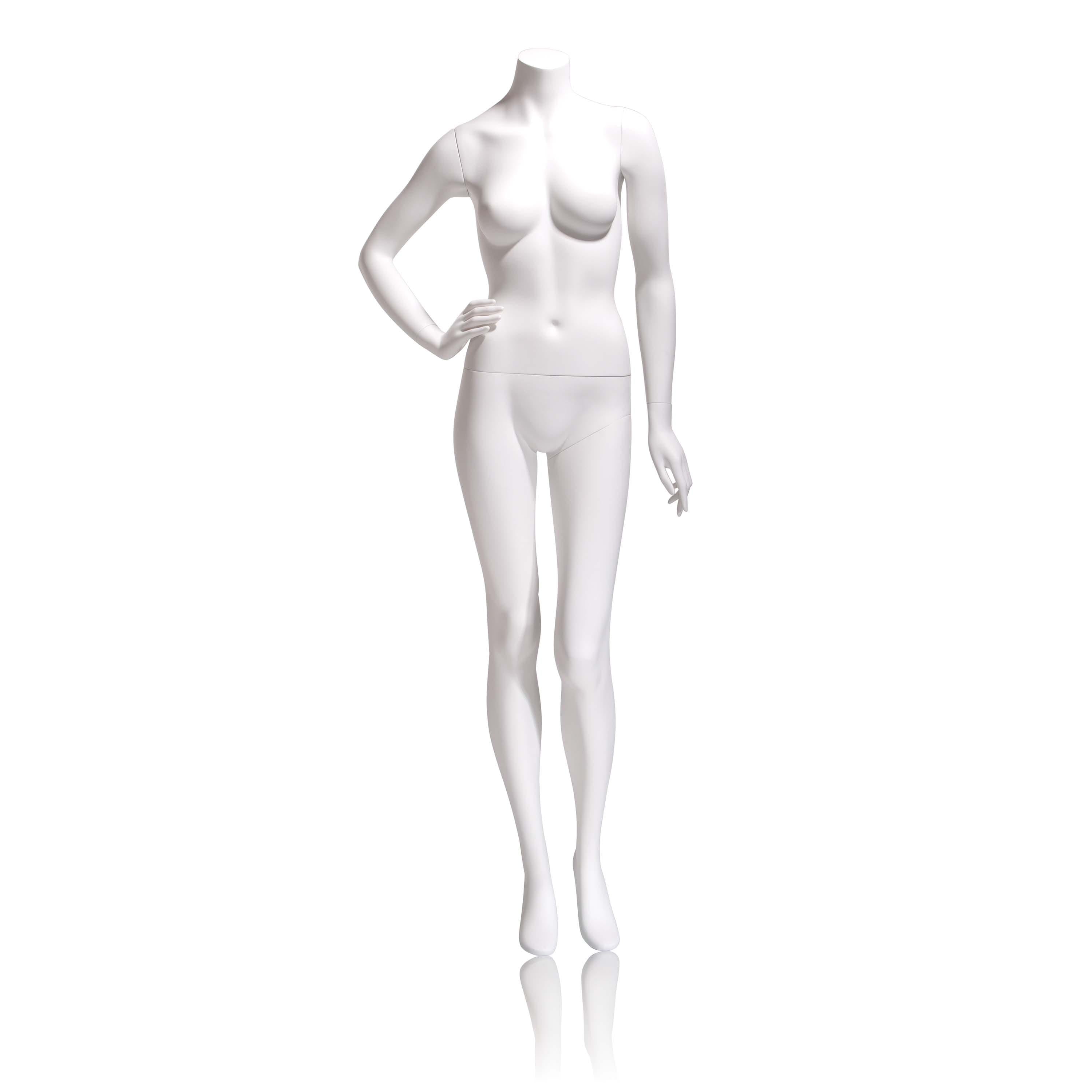 Econoco Female Mannequin - Headless, Right Hand On Hip, Left Leg Slightly Bent