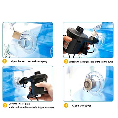 Inflatable Swimming Pool with Slide for Kids Family Swimming Pool Oversize Design Thickened Abrasion PVC Material Flexible and Skin-Friendly Outdoor, Garden 440x210x65 cm