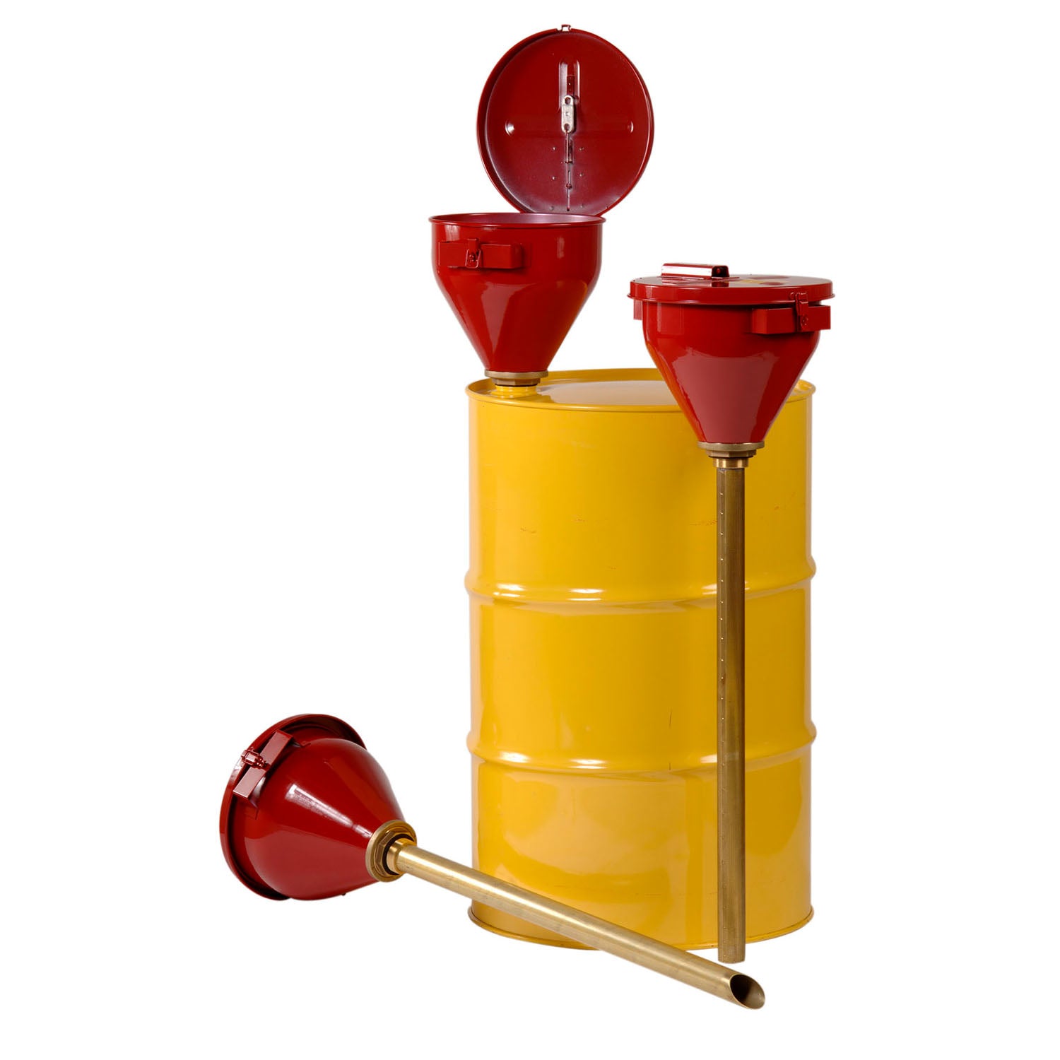 Justrite Large Steel Drum Funnel for Viscous Liquids with 33