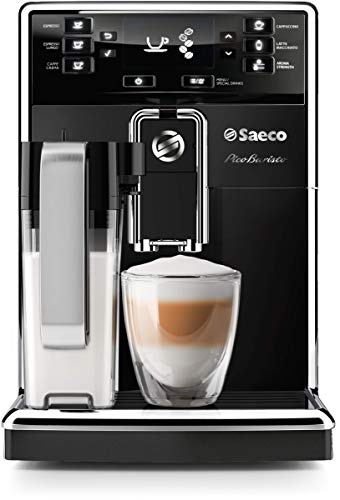 Philips Saeco HD8927/37 PicoBaristo Super Automatic Espresso Machine, Countertop, Piano Black (Renewed)