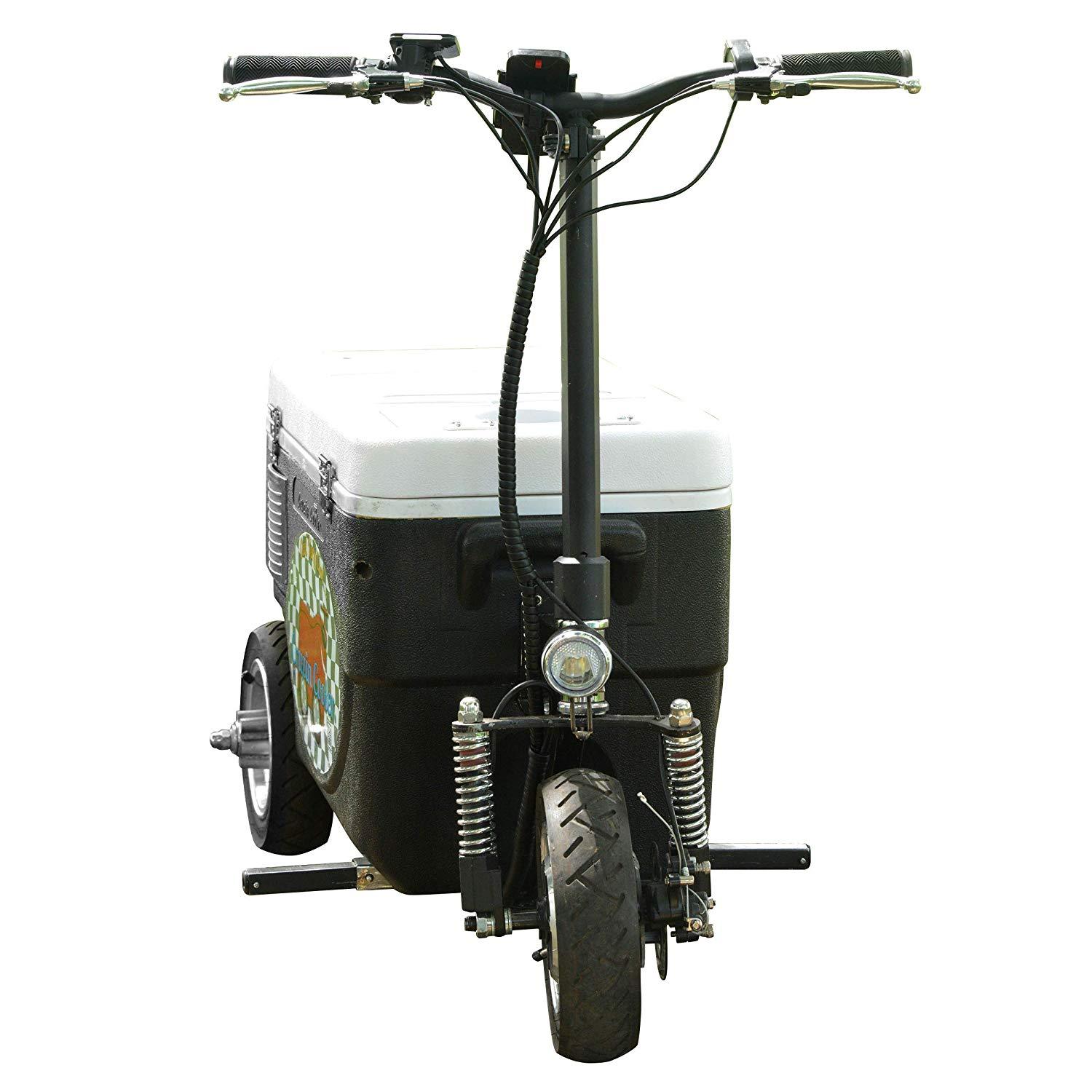 Cruzin Cooler CZHBBLACK Sport 500W 48V 3 Speed Motorized Ice Chest Scooter Black New