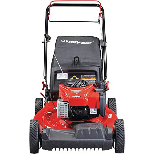 Troy-Bilt TB200 21 in. 140 cc 550e Series Briggs & Stratton Gas Walk Behind Self Propelled Lawn Mower w/ 2-in-1 Triaction Cutting System