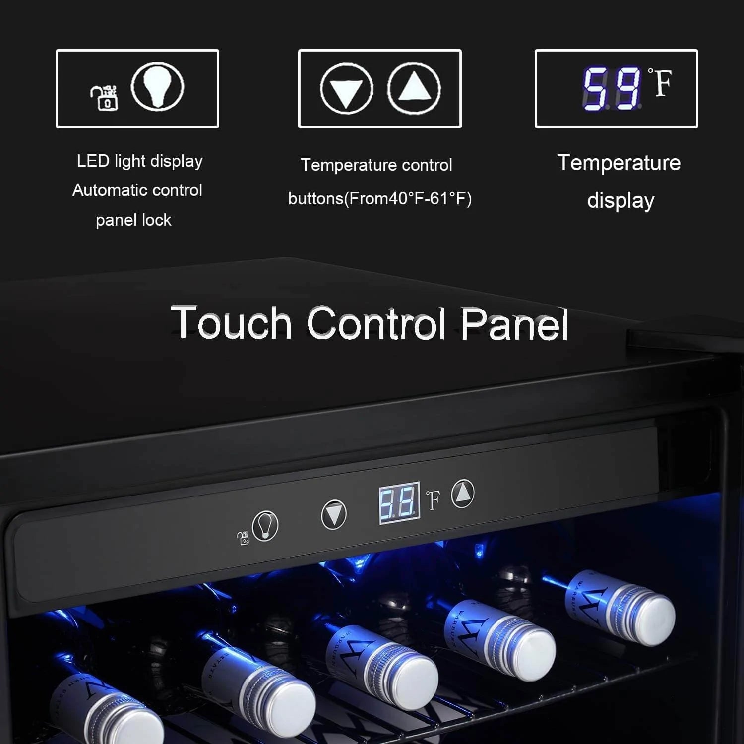 Antarctic Star W58128SSH 120 Can 4.5 Cubic Feet Beverage Mini Fridge Digital Temperature Control New