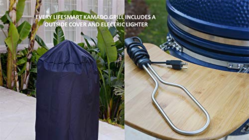 Lonestar Chef SCS-K15B Charcoal Kamado Grill, 15