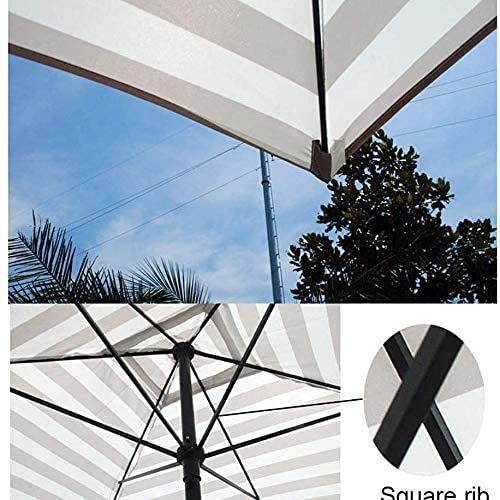 Patio Umbrella Patio Canopy Parasol 2 1.5M Garden, Rectangular Beach Umbrella Courtyard Umbrella, Metal Rod + 6 Umbrella Bones GCSQF210526