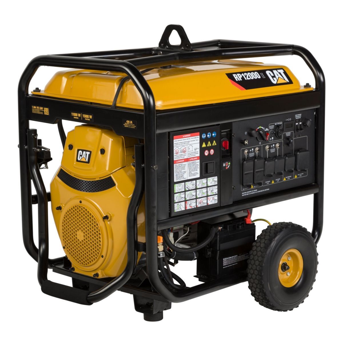 CAT RP12000E-EPA 502-3699 12000W/15000W Electric Start Portable Gas Generator New