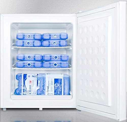 Summit Appliance FS30L7MED Compact Commercially Listed All-Freezer with Alarm, Manual Defrost, Hospital Grade Cord, Adjustable Thermostat, External Thermometer, Flat Door Liner and Lock