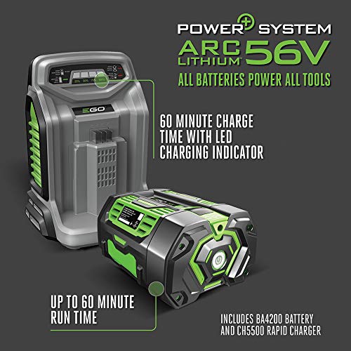 EGO Power+ LM2102SP 21-Inch Self-Propelled Lawn Mower 7.5Ah Battery and Rapid Charger Included