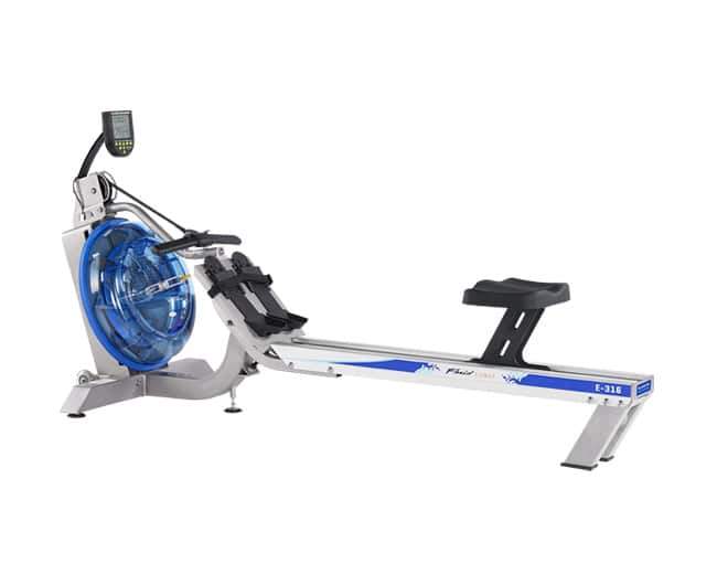 First Degree Fitness E316 Evolution Series Adjustable Water Based Resistance Controls Fluid Rower Silver New