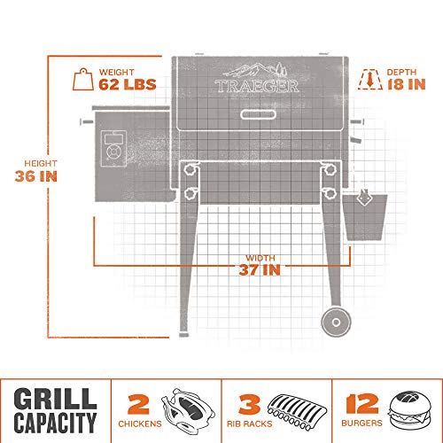 Traeger Pellet Grills TFB30KLF Tailgater 20 Grill, Black