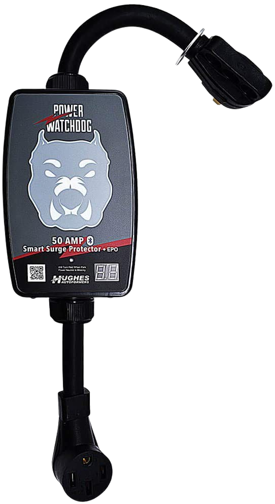 Hughes Autoformers PWD50-EPO Power Watchdog 50 Amp Smart Bluetooth Surge Protector With Auto Shutoff Portable New