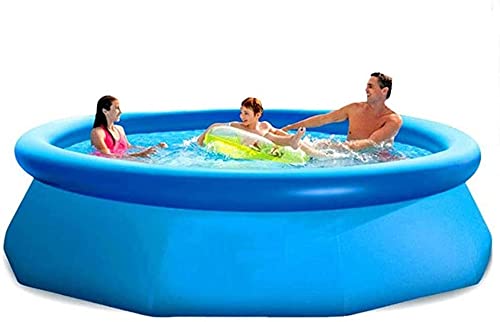 LeBsun Inflatable Swimming Pool,Outdoor Inflatable Swimming Pool Anti-Exposure Anti-Crack Round Family Water Park Pool- for Children Adults 30576cm