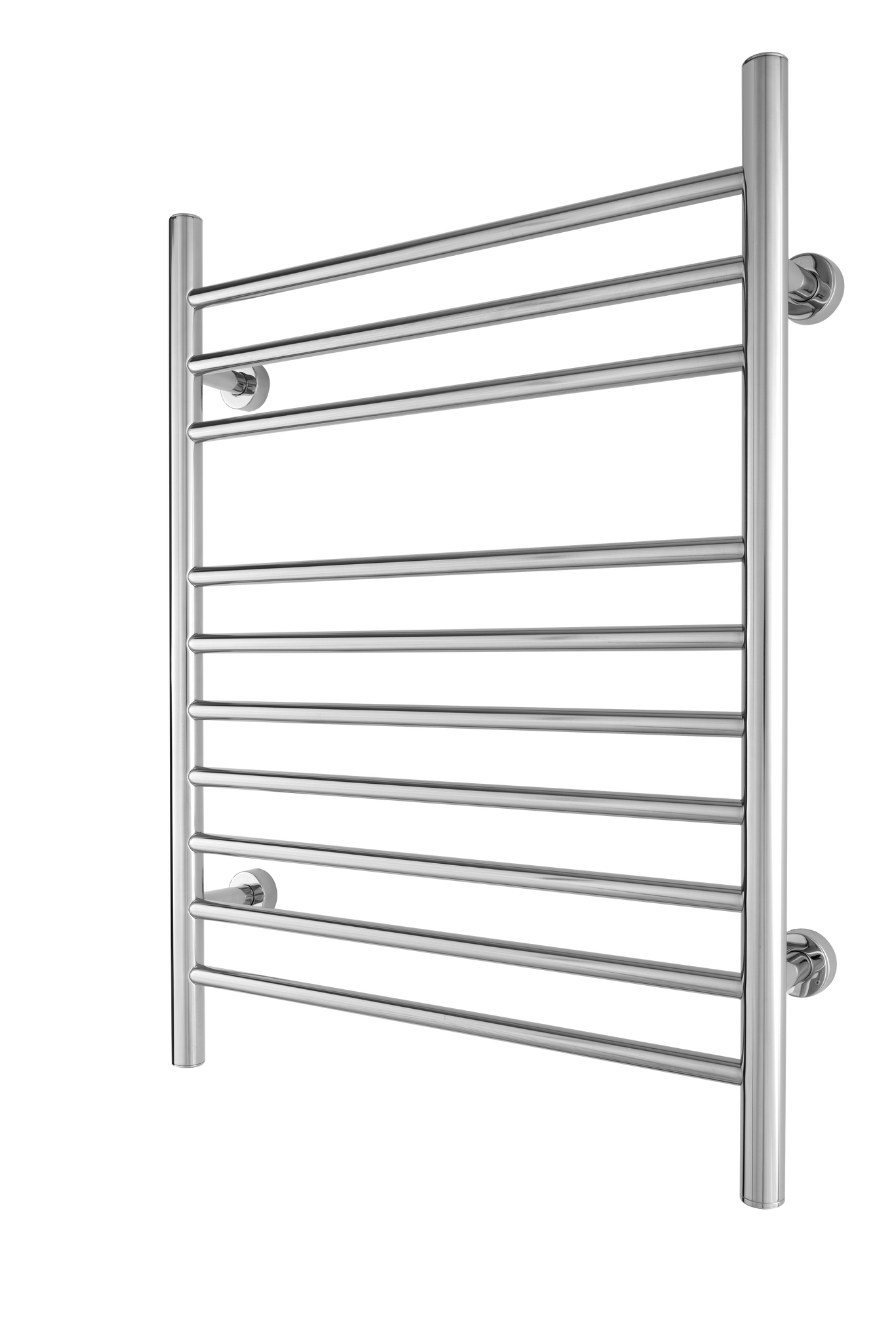 WarmlyYours TW-F10PS-HP Infinity Dual Connection 10 Bar Towel Warmer in Polished Stainless Steel New
