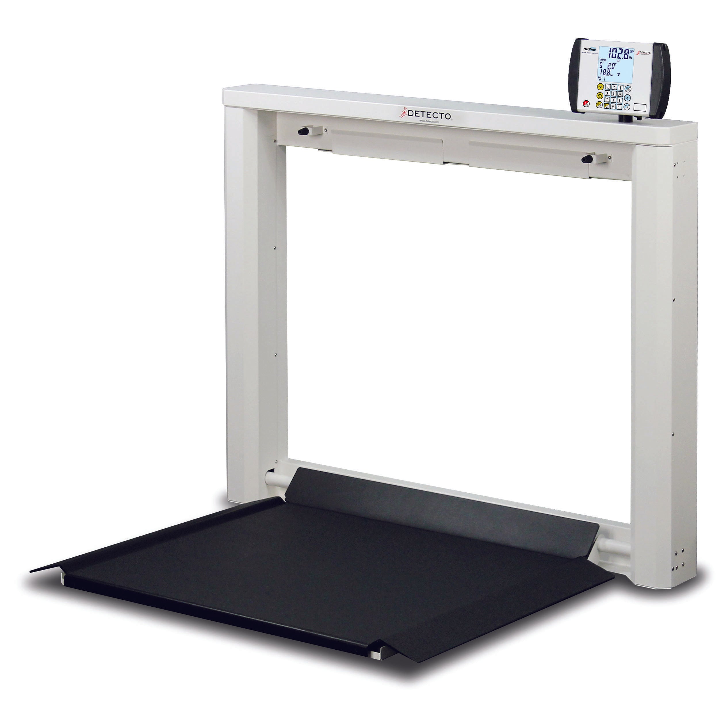 Detecto 7550 Wall-Mount Fold-Up Wheelchair Scale