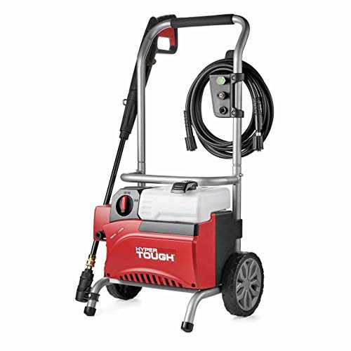 Hyper Tough Electric Pressure Washer 1800PSI Ideal for Car Wash Rugged Steel Fram, Red Black Electric Pressure Washer 1800PSI Ideal for Car Wash Rugged Steel Fram, Red Black