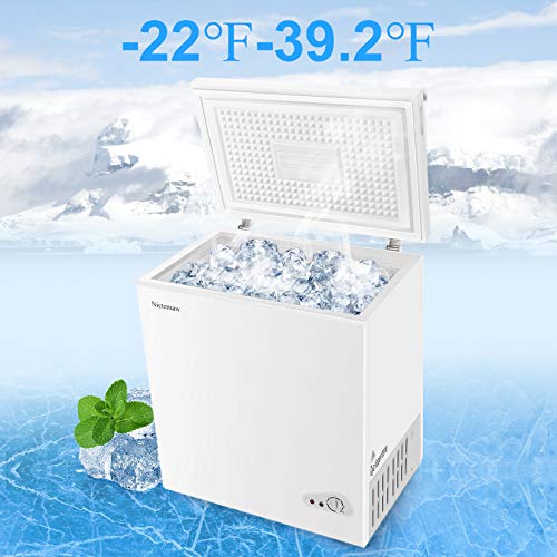 Nictemaw Chest Freezer,5.3 Cu.Ft Large Capacity Chest Freezer