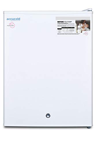 Summit Appliance FS30LMC Accucold Countertop MOMCUBE All-Freezer, Long-Term Breast Milk Storage, Manual Defrost, Factory Installed Lock, Adjustable Thermostat, 1.8 cu.ft Capacity, Removable Shelves