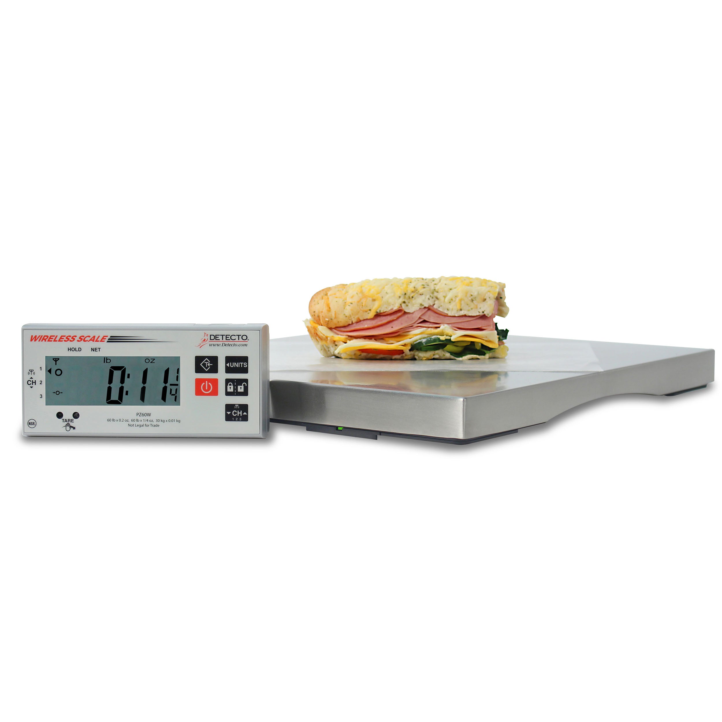 Detecto PZ Series Wireless Digital Ingredient Scale