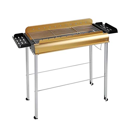 QIAOLI Folded Portable Charcoal BBQ Grill,Outdoor Barbecue Camping Stainless Steel Foldable Outdoor Grill for Home Ourdoor Travel Use