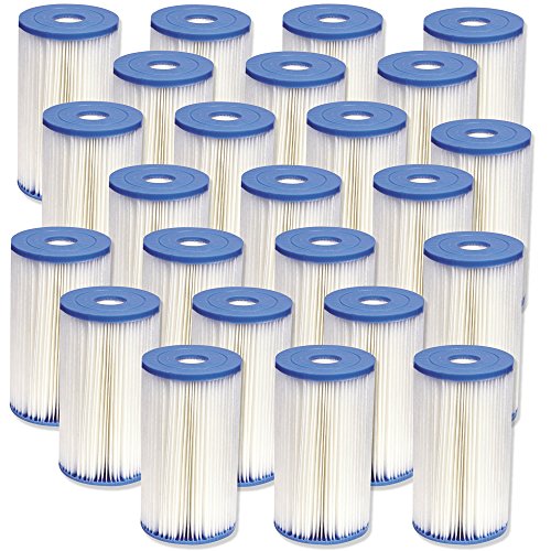 Intex Pool Easy Set Type B Replacement Filter Pump Cartridge (24 Pack) | 29005E