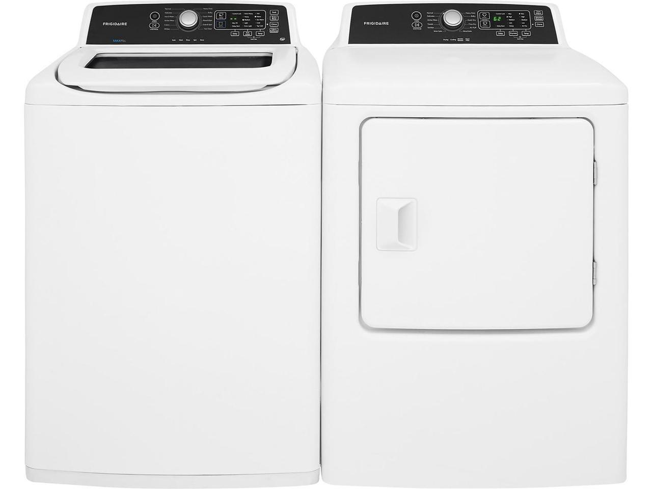 White Top Load Laundry Pair