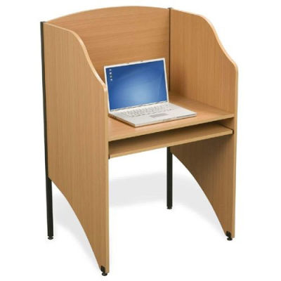 Balt® 89868 Deluxe Floor Carrel - Teak