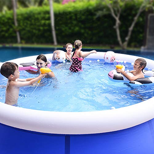 WSZGR Round Inflatable Swimming Pool,Above Ground Pools,Outdoor Backyard Garden Easy Set Blow Up Pools for Kids and Adluts 240x76cm(94x30inch)