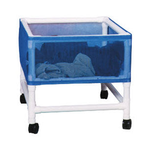 MJM Medium PVC Laundry Basket Hamper on Wheels