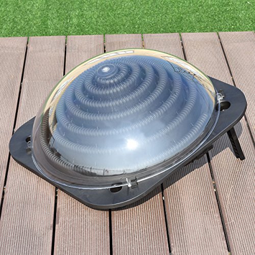 Adumly Black Solar Dome Inground Above Ground Swimming Pool Water Heater