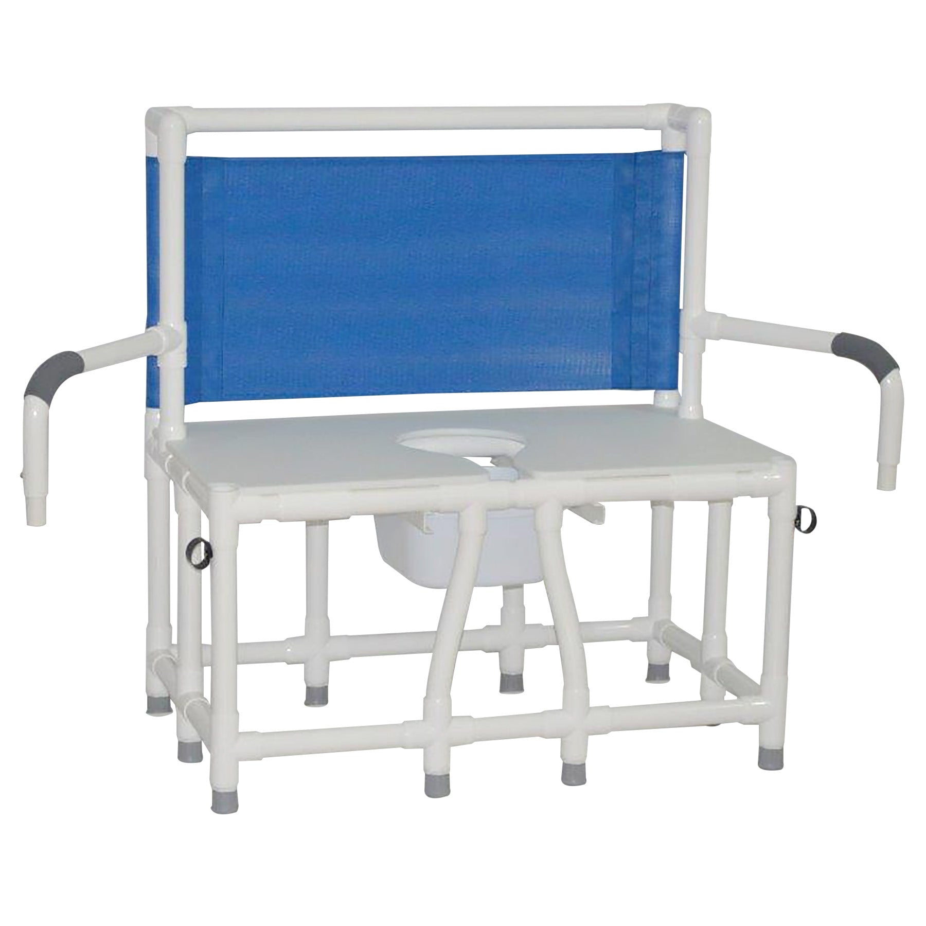ConvaQuip 136-C10-DDA Bariatric Bedside Commode with Dual Swing Away Armrests