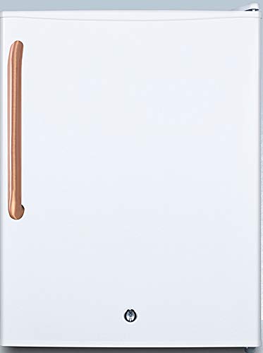 Summit Appliance FS30LTBC Compact All-Freezer for Medical/General Purpose Use with Pure Copper Handle, Manual Defrost, Flat Door Liner, Removable Shelves, Lock and Adjustable Thermostat
