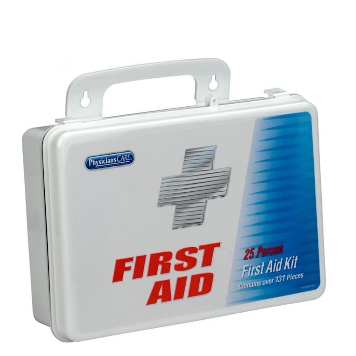 First Aid Only 25 Person Office First Aid Kit, 131 Pieces, Plastic Case (Case of 7)