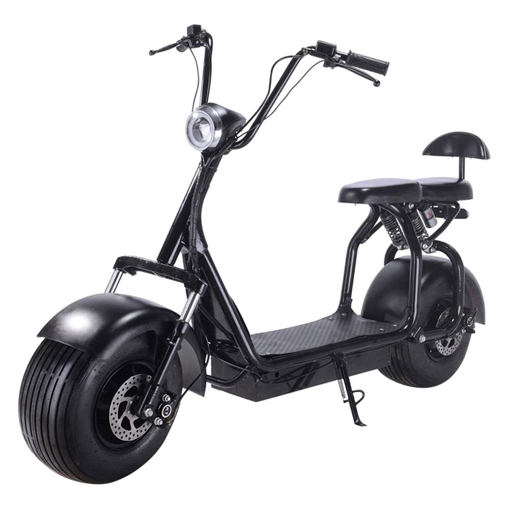 MotoTec Knockout 60v 1000w Black Electric Scooter