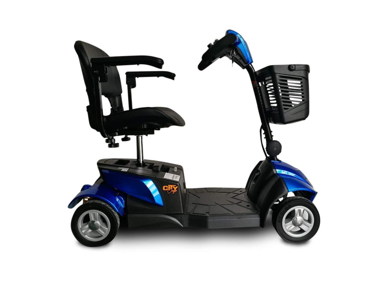 EV Rider CityCruzer 4 Wheel Electric Travel Scooter Blue Open Box