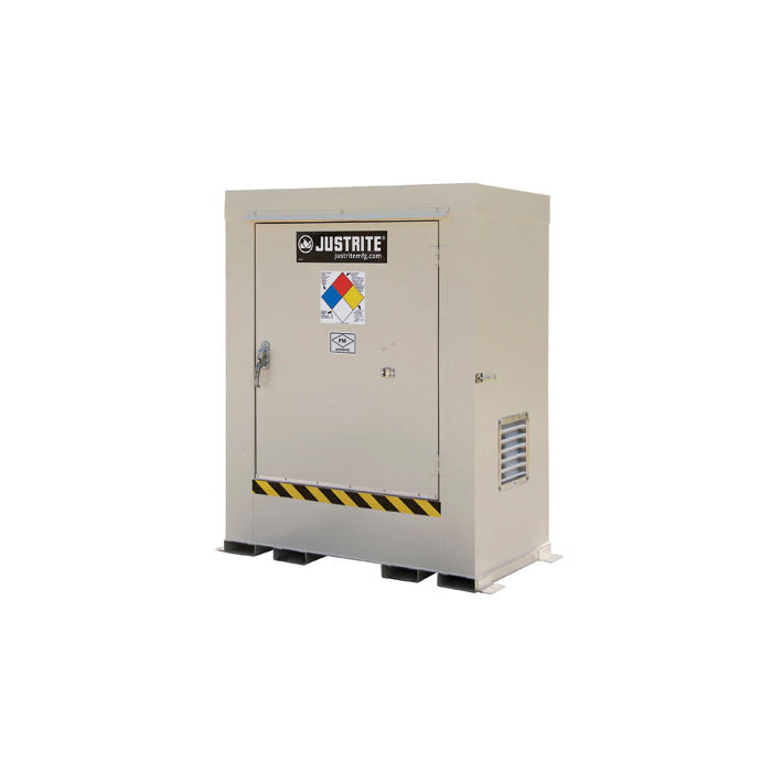 Justrite Non-Combustible Outdoor Safety Locker, 2-Drum