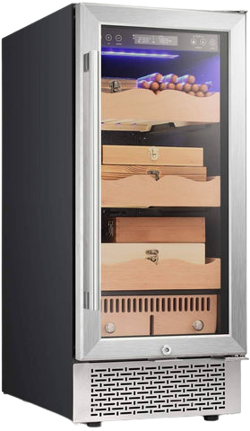 Antarctic Star X51 15 Inch Electric Cigar Humidor Touch Panel Silver New